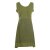 Vishes - Kurzes Damen Kleid Blumentunika Hemdchen Hängerchen ärmellos olive 44-46