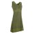 Vishes - Kurzes Damen Kleid Blumentunika Hemdchen Hängerchen ärmellos olive 44-46