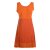 Vishes - Kurzes Damen Kleid Blumentunika Hemdchen Hängerchen ärmellos orange 42