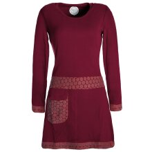 Vishes Damen Langarm Shirt Kleid Jersey Tunika Hippie...