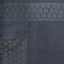 Vishes Damen Langarm Shirt Kleid Jersey Tunika Hippie Blumen sidebag schwarz 36