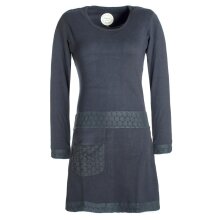 Vishes Damen Langarm Shirt Kleid Jersey Tunika Hippie...