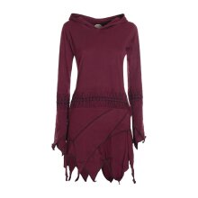 Vishes Langarm Damen Elfen Zipfel Kleid Tunika mit...