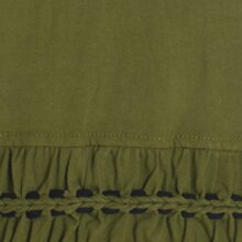 Vishes Langarm Damen Elfen Zipfel Kleid Tunika mit Zipfelkapuze olive 36