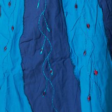 Vishes Wickelrock langer Rock Boho chic blau-tiefblau