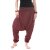 Vishes Sommer Haremshose leichte Pluderhose - Lange Größe dunkelrot