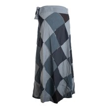 Vishes - Langer Damen Patchwork-Rock Wickel-Rock...