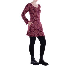Vishes - Leichtes Langarmshirt-Kleid Damen Kleider...