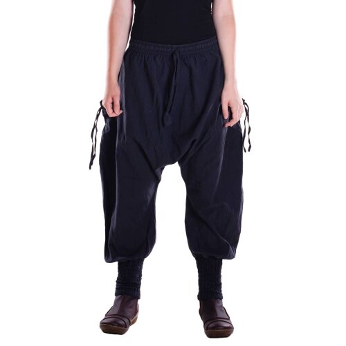 Vishes Haremshose Baumwolle mit Gummibund und seitlichen Taschen