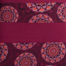 Vishes - Long Hoodie Kleid Damen mit Kapuze Langarm Kleider Kapuzenkleid dunkelrot 38