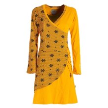 Vishes Langarm Damen Jerseykleid aus Baumwolle mit...