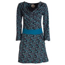 Vishes Damen Blumen Langarm-Kleid Damenkleid Shirtkleid...