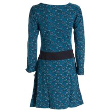 Vishes Damen Blumen Langarm-Kleid Damenkleid Shirtkleid...