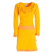 Vishes Langarm Damen Kleid Wasserfallkragen Bio-Baumwolle...
