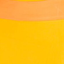 Vishes Langarm Damen Kleid Wasserfallkragen Bio-Baumwolle farbiger Bund gelb 38