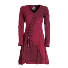 Vishes - Asymmetrisches Langarm Damen Baumwoll-Keid...