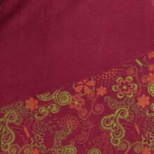 Vishes Asymmetrisches Langarm Jersey Kleid Damen kurz dunkelrot 44