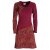 Vishes Asymmetrisches Langarm Jersey Kleid Damen kurz...