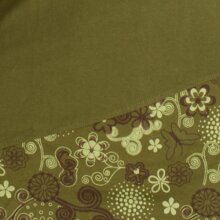 Vishes Asymmetrisches Langarm Jersey Kleid Damen kurz olive 46