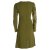 Vishes Asymmetrisches Langarm Jersey Kleid Damen kurz olive 48