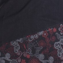 Vishes Asymmetrisches Langarm Jersey Kleid Damen kurz schwarz 36