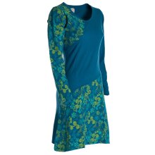 Vishes Asymmetrisches Langarm Jersey Kleid Damen kurz türkis 46