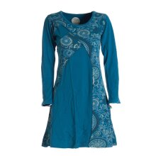 Vishes Damen Mandala Kleid Blumenkleid Langarm Rundhals...