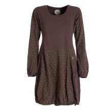 Vishes - Langarm Damen-Keid Ballon-Kleid Shirt-Kleid kurz...
