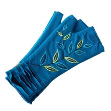 Vishes - Bestickte Damen Handschuhe Stulpen mit Daumen...