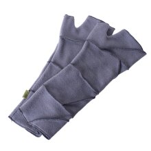 Vishes warme Patchwork Fleece Handstulpen mit farblich...