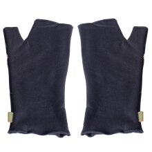 Vishes warme Handstulpen mit Blumenstickerei, außen...