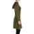 Vishes - Damen Spitzen-Kleid Blumen-kleid Lang-arm Rundhals Kapuzenkleid-er olive 38