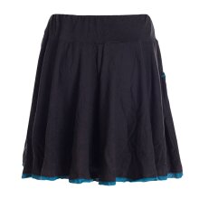 Vishes - einfarbiger kurzer Damen-Rock Mini-Rock Tanz-Rock Baumwollrock schwarz 40