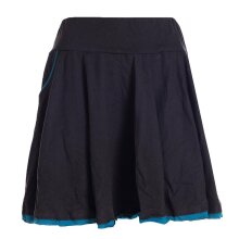 Vishes - einfarbiger kurzer Damen-Rock Mini-Rock Tanz-Rock Baumwollrock schwarz 40