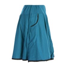 Vishes - einfarbiger kurzer Damen-Rock Mini-Rock Tanz-Rock Baumwollrock türkis 36