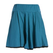 Vishes - einfarbiger kurzer Damen-Rock Mini-Rock Tanz-Rock Baumwollrock türkis 36