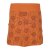 Vishes - Damen Baumwoll-Rock, 70er 80er Jahre Retro Blumen Muster bedruckt Taschen  orange 42