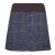 Vishes Kurzer Damen Baumwoll-Rock mit Facetten Bedruckt mit Taschen schwarz-blau 36