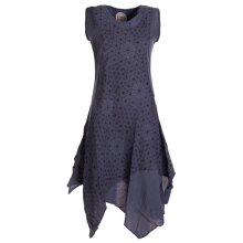 Vishes Damen knielanges Kleid Baumwolle Geometrisch...