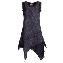 Vishes Damen knielanges Kleid Baumwolle Geometrisch...