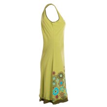 Vishes - Damen Longshirt-Kleid armlos Mini-Kleid Tunika-Kleid Shirtkleid hellgrün 38