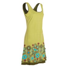 Vishes - Damen Longshirt-Kleid armlos Mini-Kleid Tunika-Kleid Shirtkleid hellgrün 38