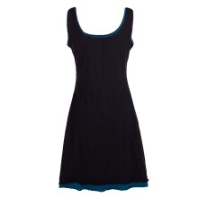 Vishes - Damen Longshirt-Kleid armlos Mini-Kleid Tunika-Kleid Shirtkleid schwarz 36-38