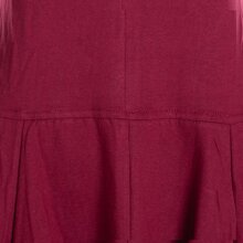 Vishes - Alternative Bekleidung - Damen Ballon-Kleid Tunika-Kleid Sommerkleid verstellbare Träger dunkelrot 36