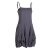 Vishes - Alternative Bekleidung - Damen Ballon-Kleid Tunika-Kleid Sommerkleid verstellbare Träger grau 40-42