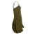Vishes - Alternative Bekleidung - Damen Ballon-Kleid Tunika-Kleid Sommerkleid verstellbare Träger olive 40-42