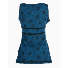 Vishes - Damen Sommer-Top Shirt Tank-Top Blümchen...