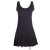vishes Kleid Supermini verstellbar schwarz 48