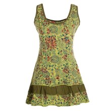 Vishes - Damen Lagen-Look Jersey-Tunika Sommerkleid...