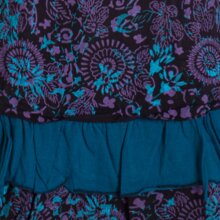 Vishes - Damen Lagen-Look Jersey-Tunika Sommerkleid Träger-Kleid schwarz 38